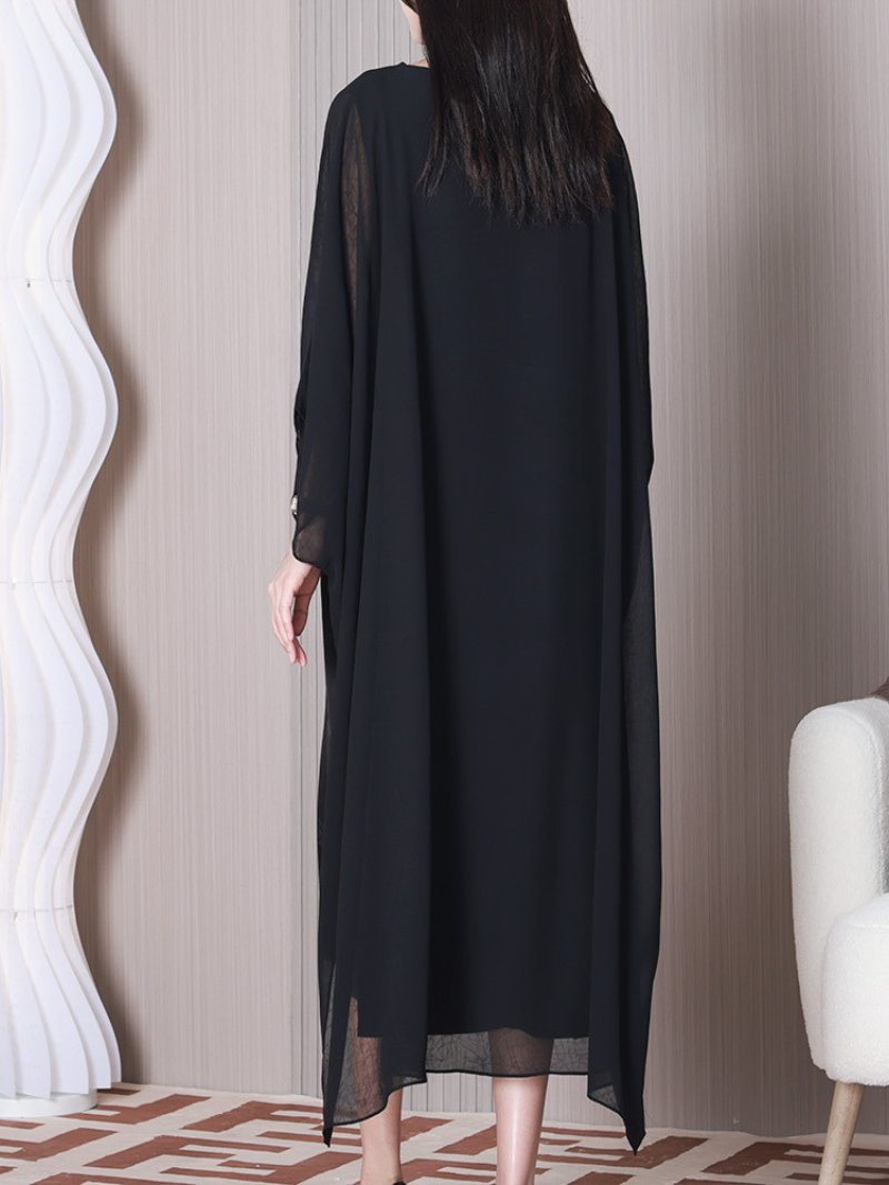 Remember Me Round Neck A-line Dress - Fashionpara