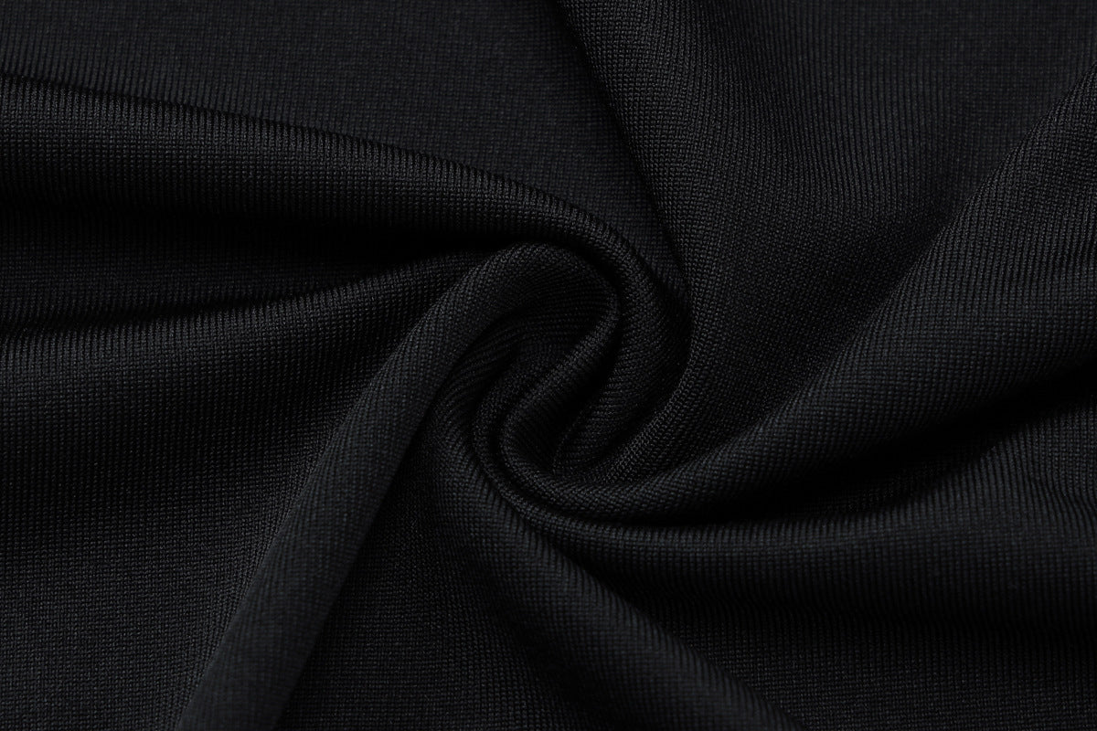 Gracing Date Bodycon Dress - Black