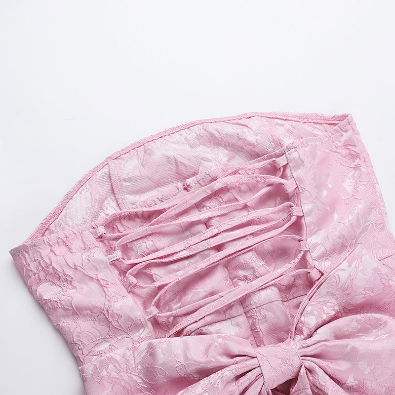 Antalya Mini Dress-Pink