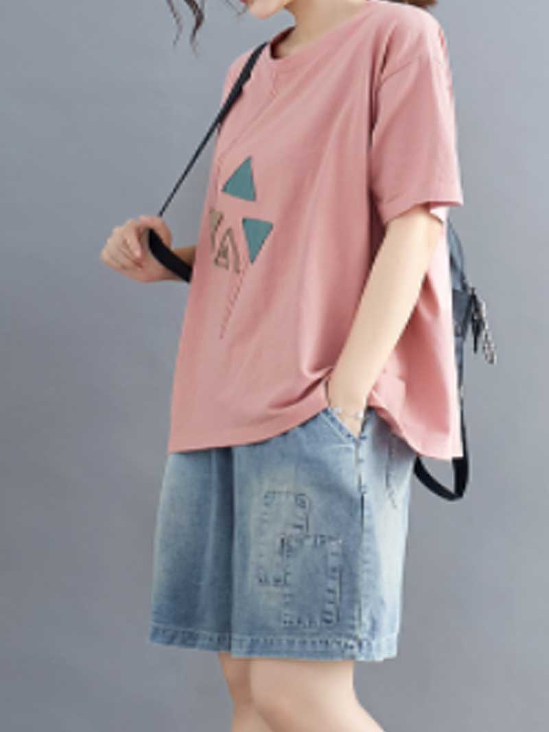 On Your Love Round Neck T-Shirt Top - Fashionpara