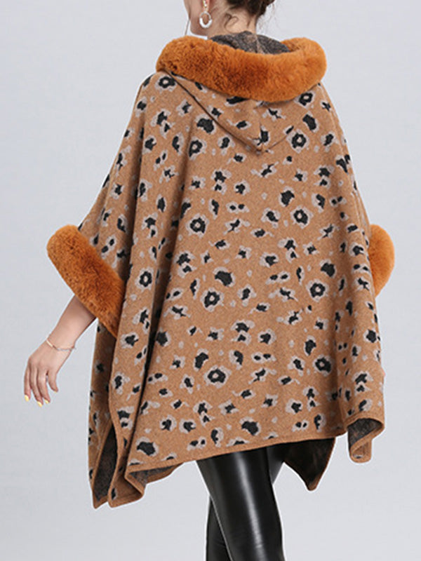 My Favorite Flutter Fluffy Neck Plus Size Cape Cardigan 8