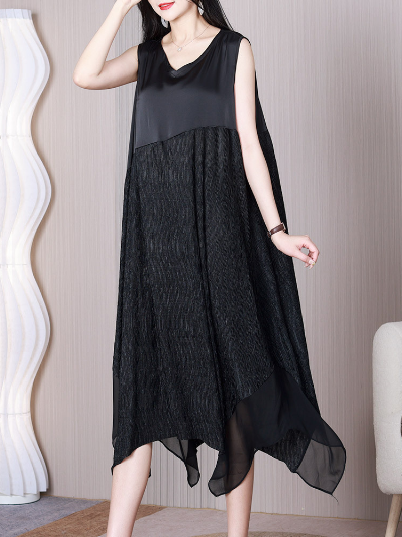 Love Yourself V-neck A-line Dress - Fashionpara
