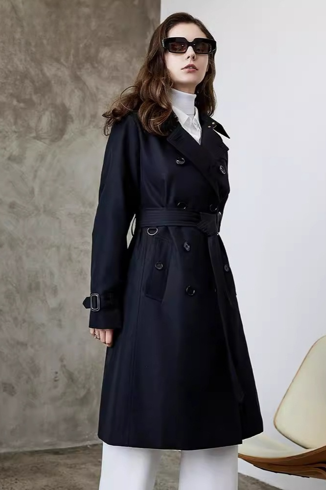 British Style Long Versatile Office Elegant Overcoat - Fashionpara