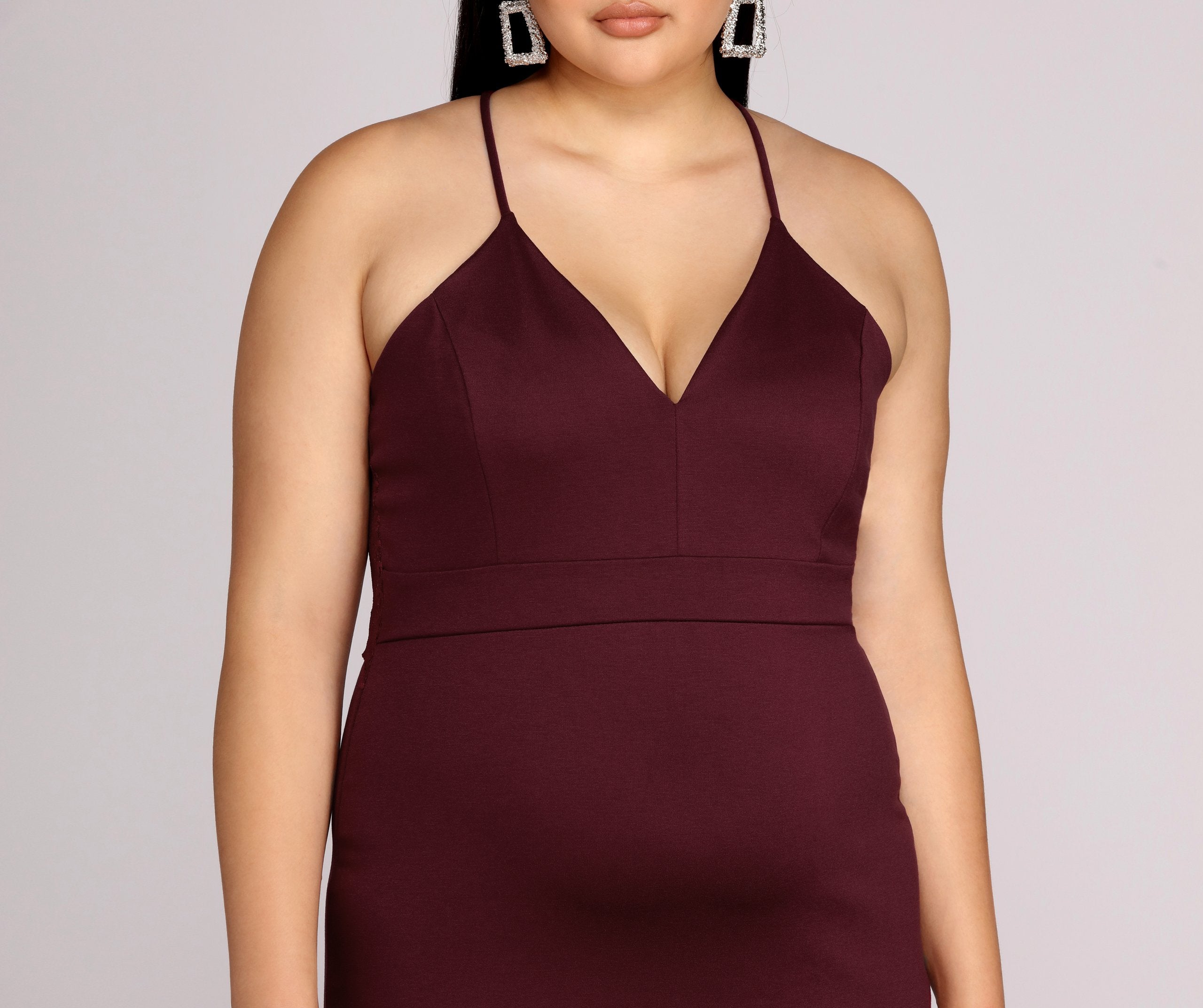 Plus Midnight Dreams Bodycon Dress - Fashionpara