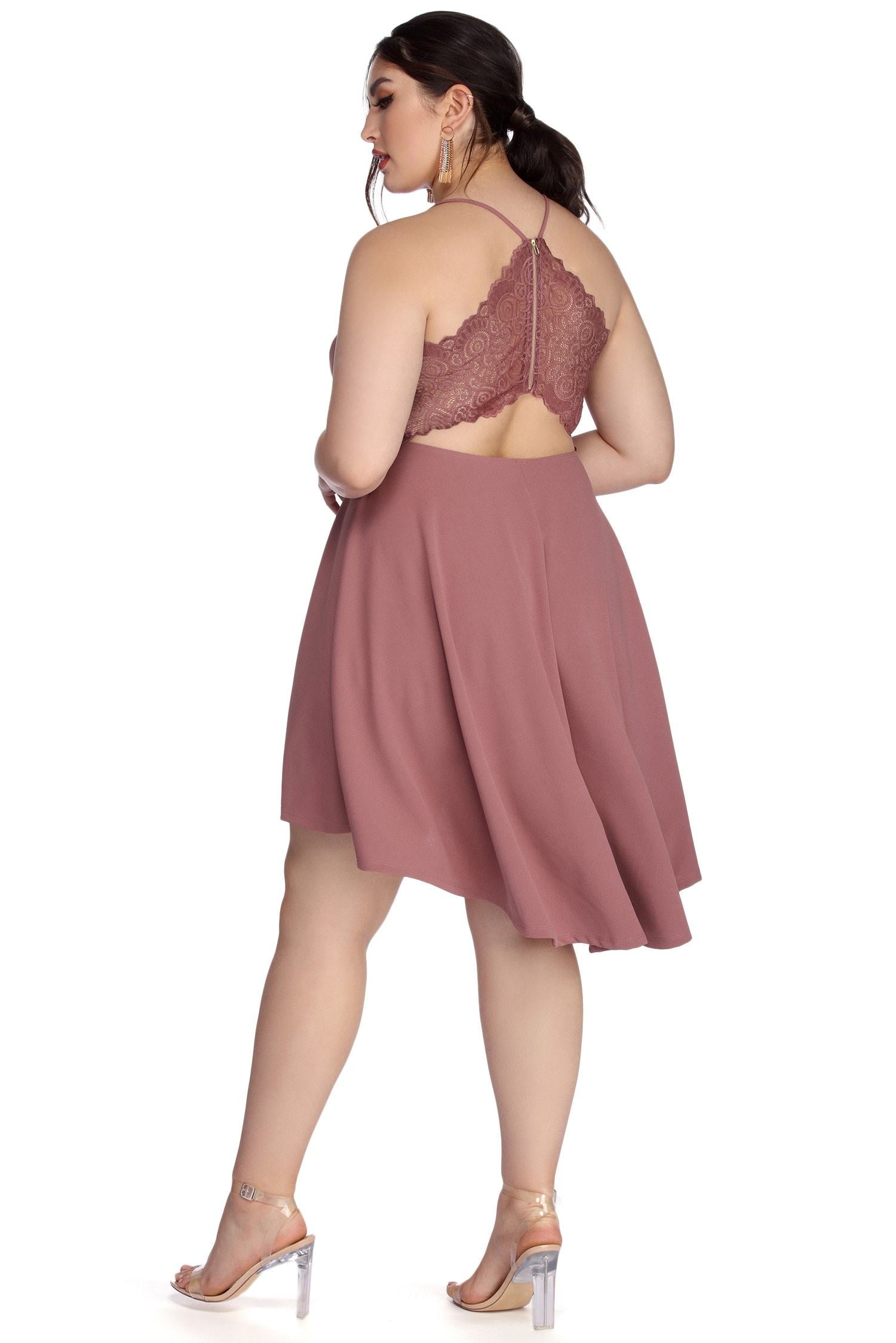Plus Swept Off Your Feet High-Low Dress - Fashionpara