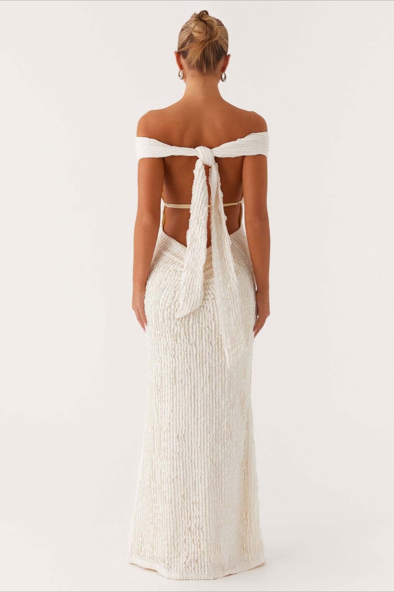 Sexy Strappy Backless Solid Bodycon Evening Maxi Sweater Dress - Fashionpara