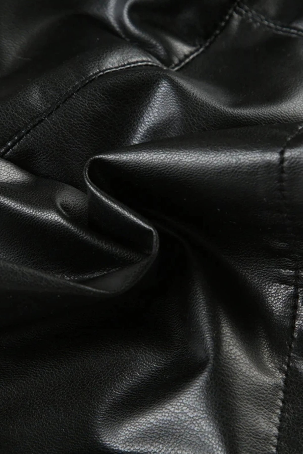 Baddie Faux Leather Crop Top