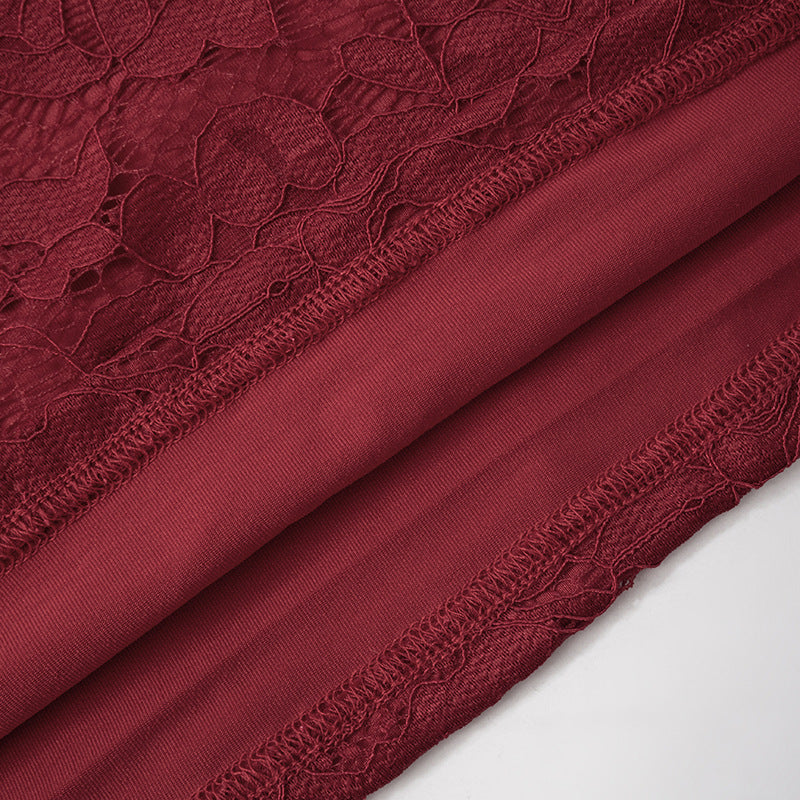 Ingram Mini Dress - Maroon