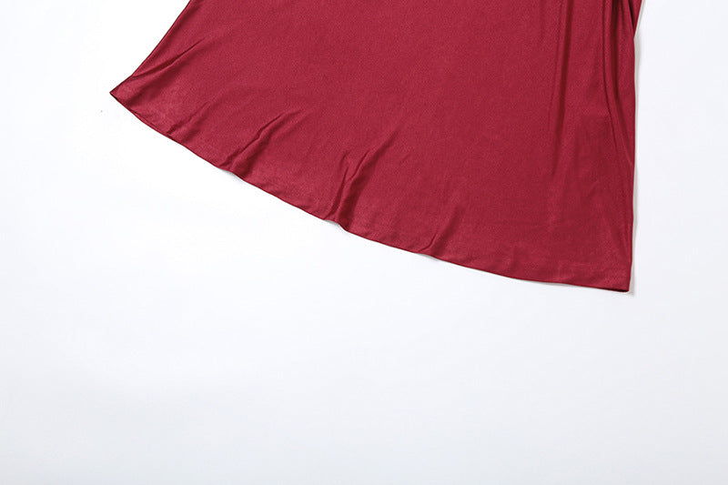 Mock Neck Long Sleeve Rosette Cutout Ruched Maxi Dress 15
