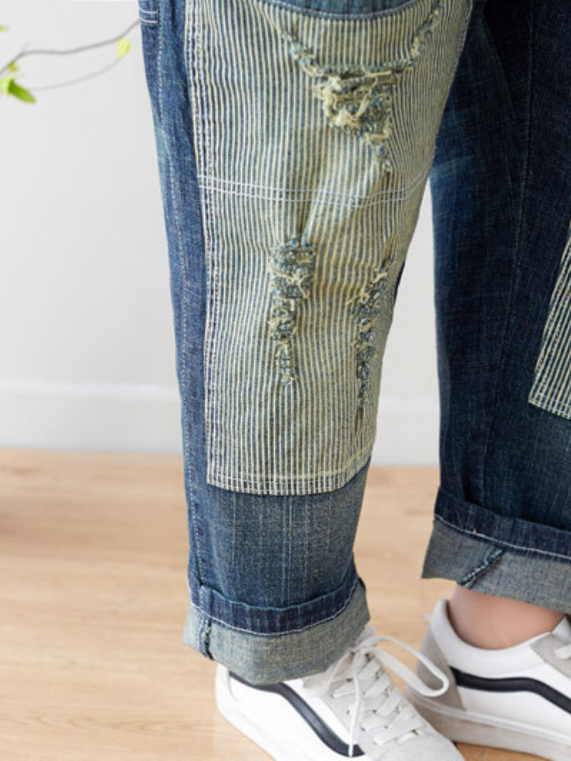 Vintage-Inspired Denim Overalls Dungarees for Women - Fashionpara