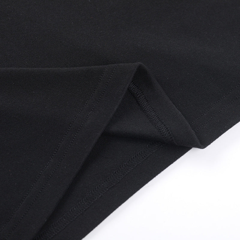 Onyx Fur Midi Dress - Black