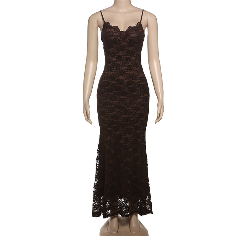 Harris Maxi Dress - Brown