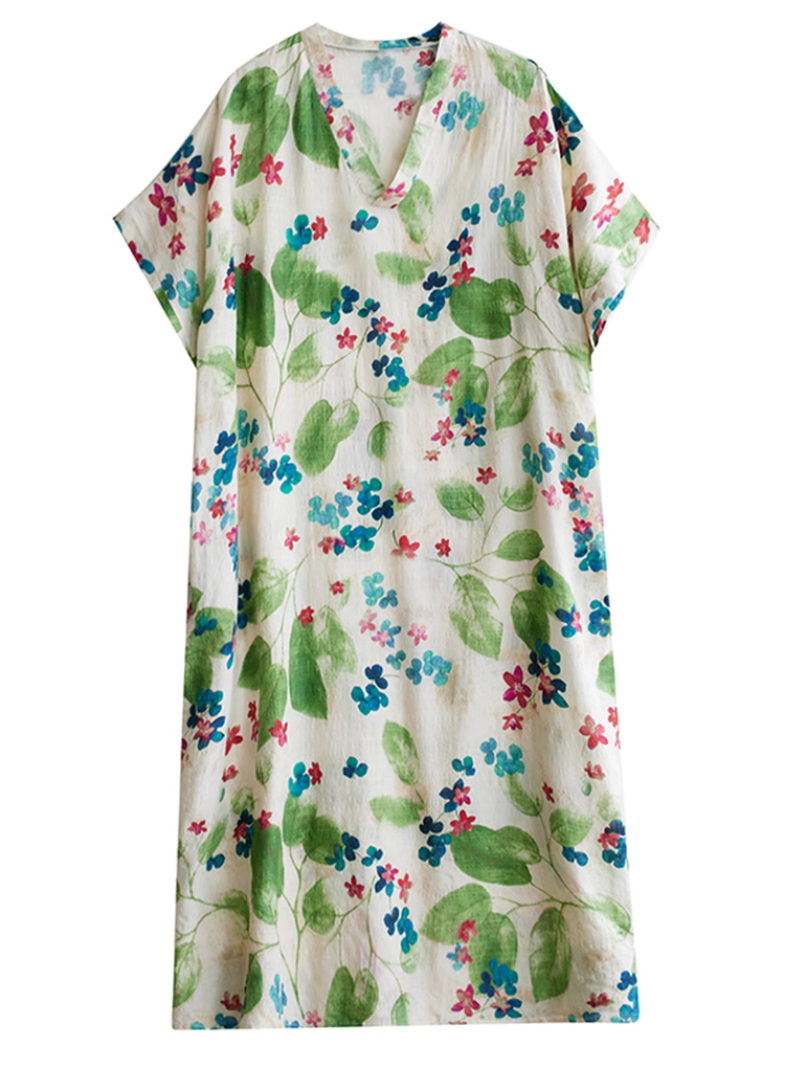 Sunset Serenad Pattern Beach Kaftan Dress - Fashionpara