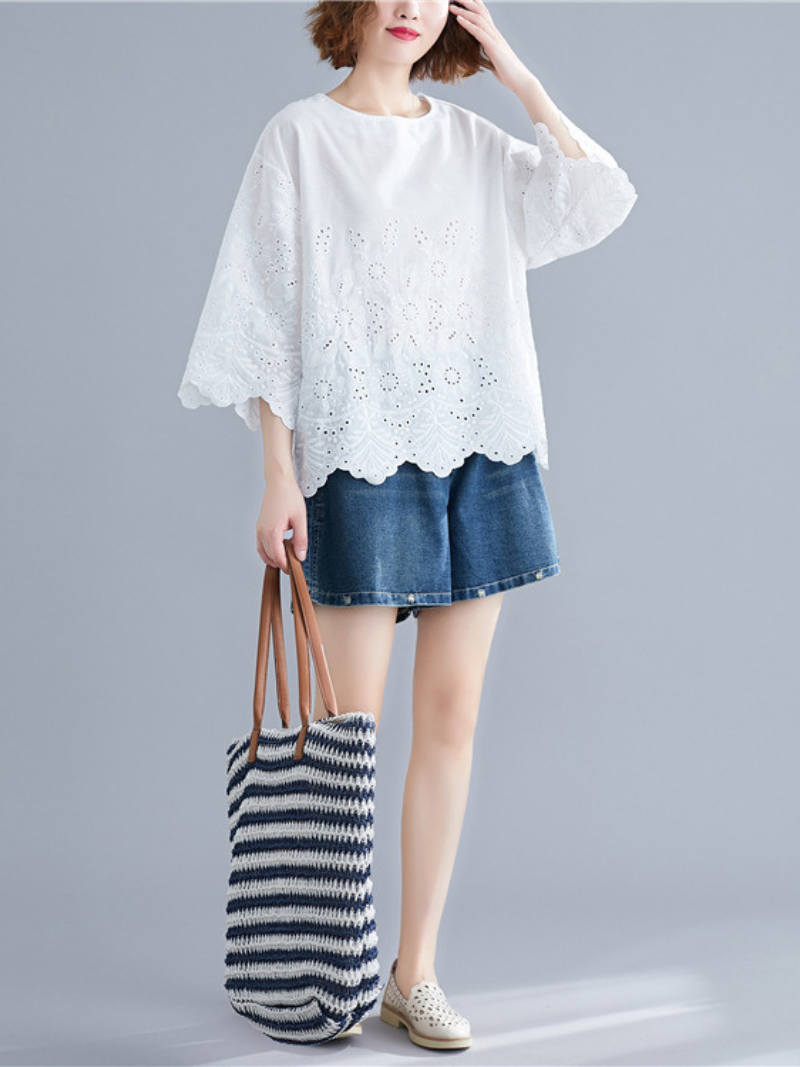 Game Of Love Round Neck Floral Top - Fashionpara