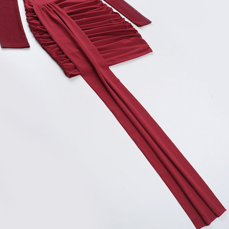 Rave Mini Bodycon-Red