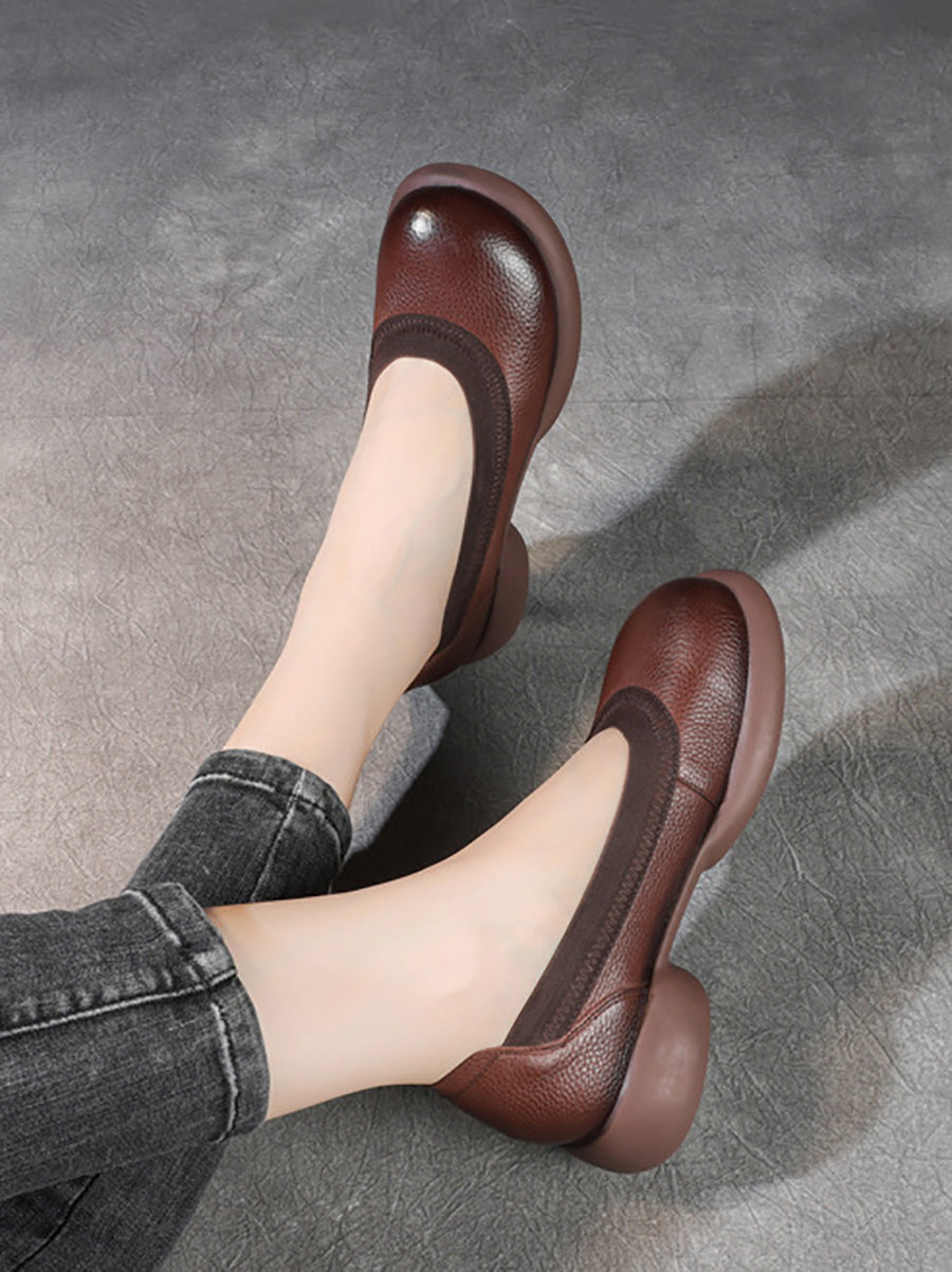 Casual Genuine Leather Low Heel Shoes