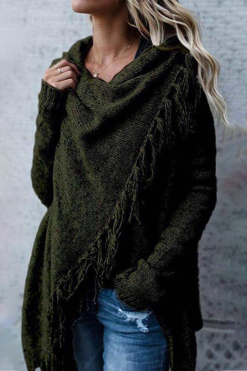 Flornana Casual O Neck Mid Waist Sweater in 7 Colors
