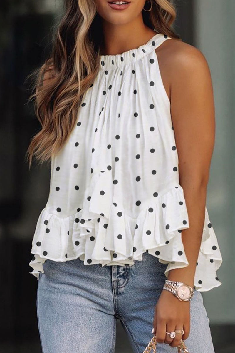 Fashion Street Print Patchwork O Neck Tops(4 Colors) Fashionpara