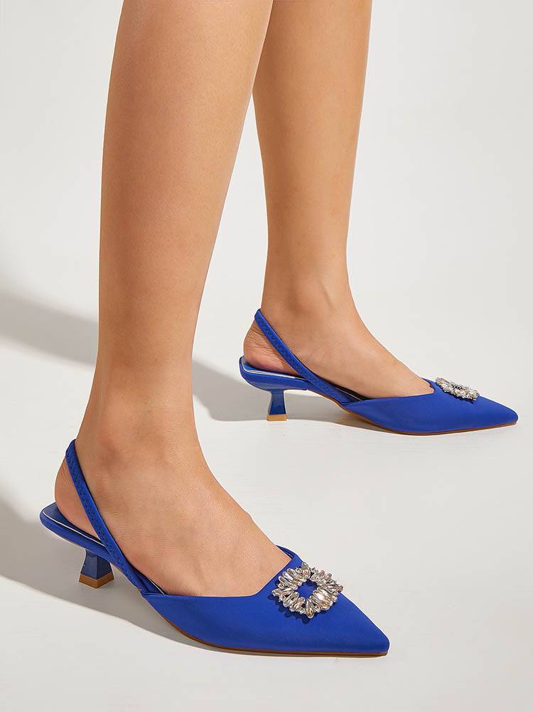 Rhinestone Wedding Pointed Toe Sandals