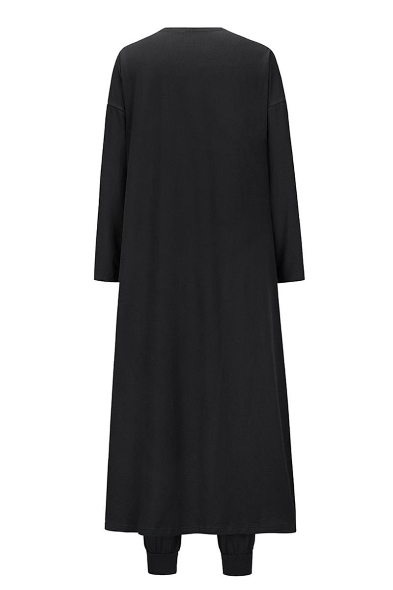 Casual Solid Patchwork O Neck Long Sleeve Three Pieces(4 Colors) - Fashionpara