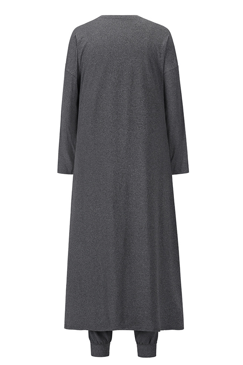 Casual Solid Patchwork O Neck Long Sleeve Three Pieces(4 Colors) - Fashionpara