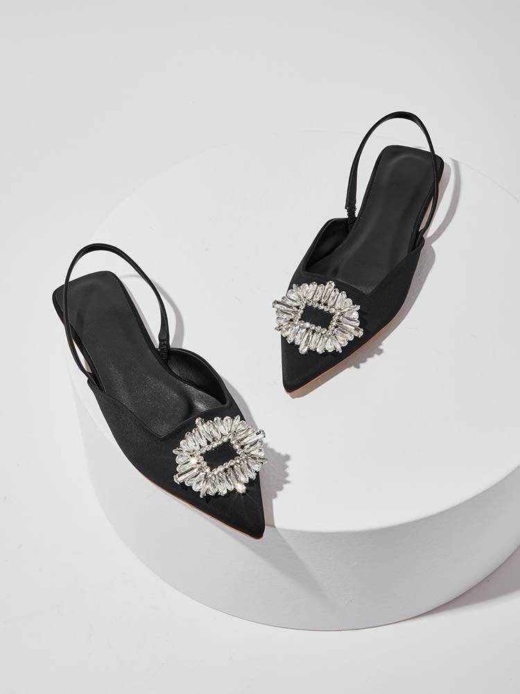 Rhinestone Wedding Pointed Toe Sandals