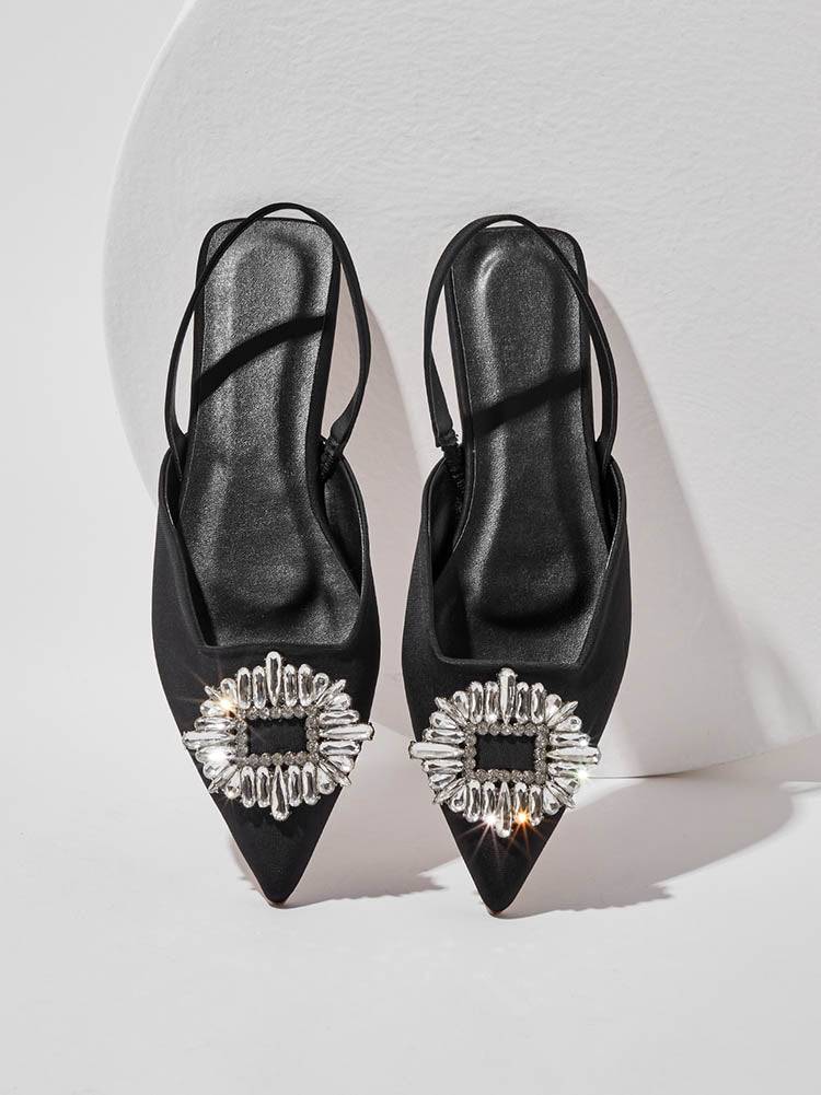 Rhinestone Wedding Pointed Toe Sandals