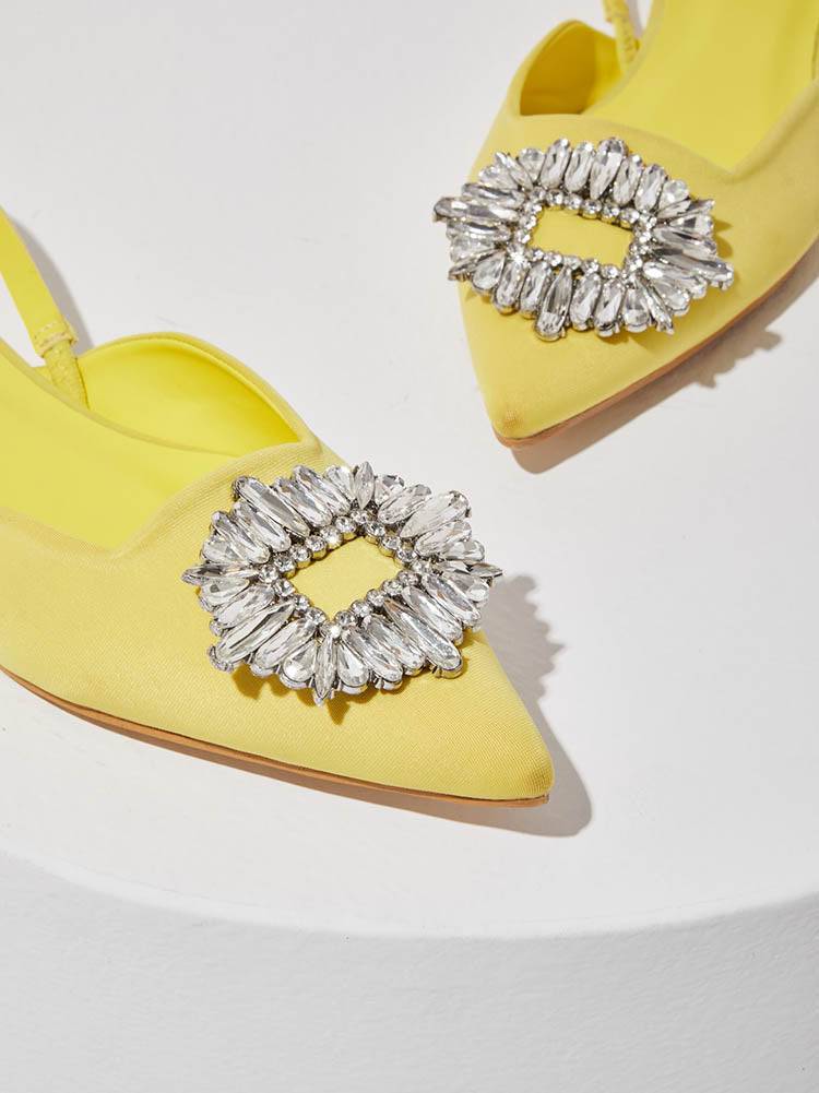 Rhinestone Wedding Pointed Toe Sandals