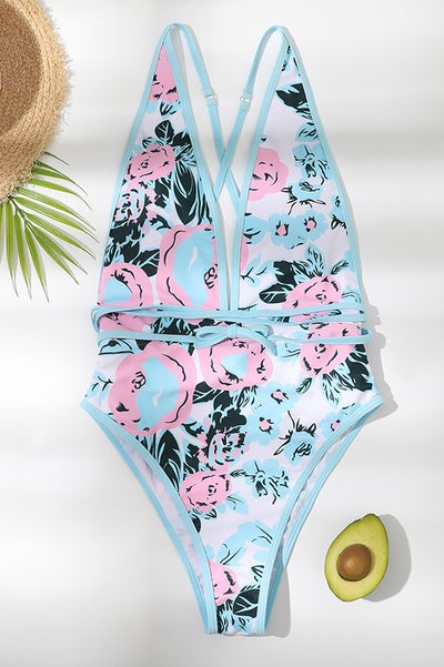 Reversible and Flattering Floral One-piece Swimsuit - Fashionpara