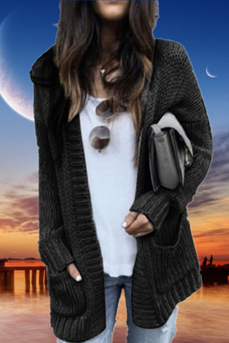 Florcoo Solid Patchwork Cardigan Sweater - 5 Chic Colors