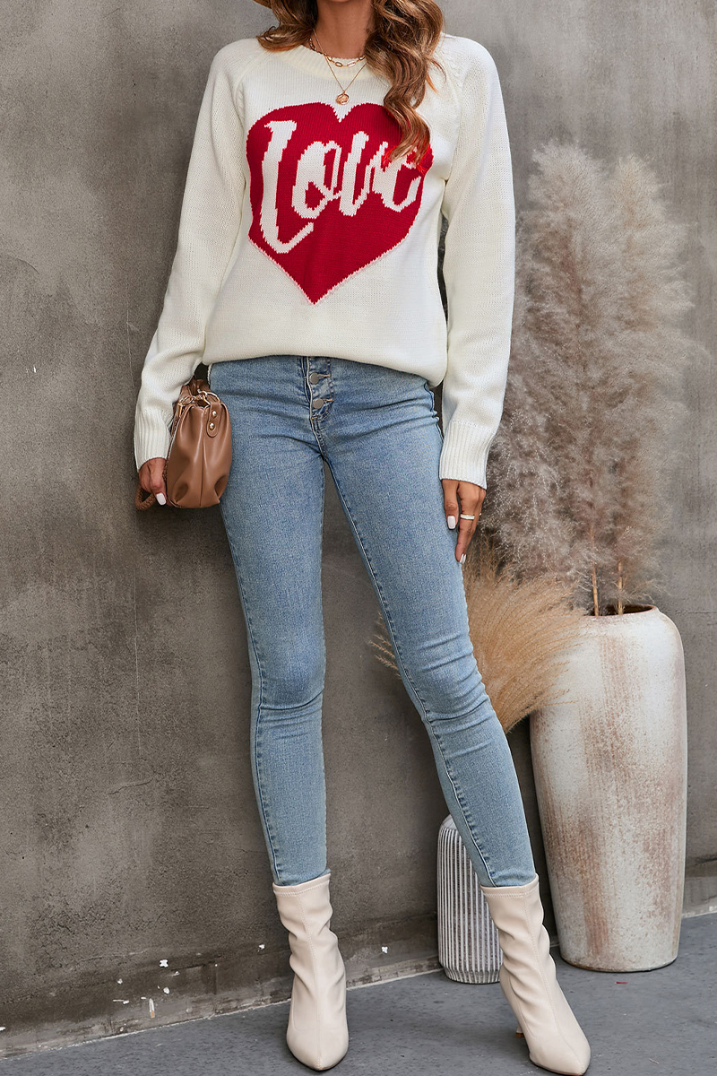 Florcoo Embroidered Patchwork O Neck Sweater for Casual Style