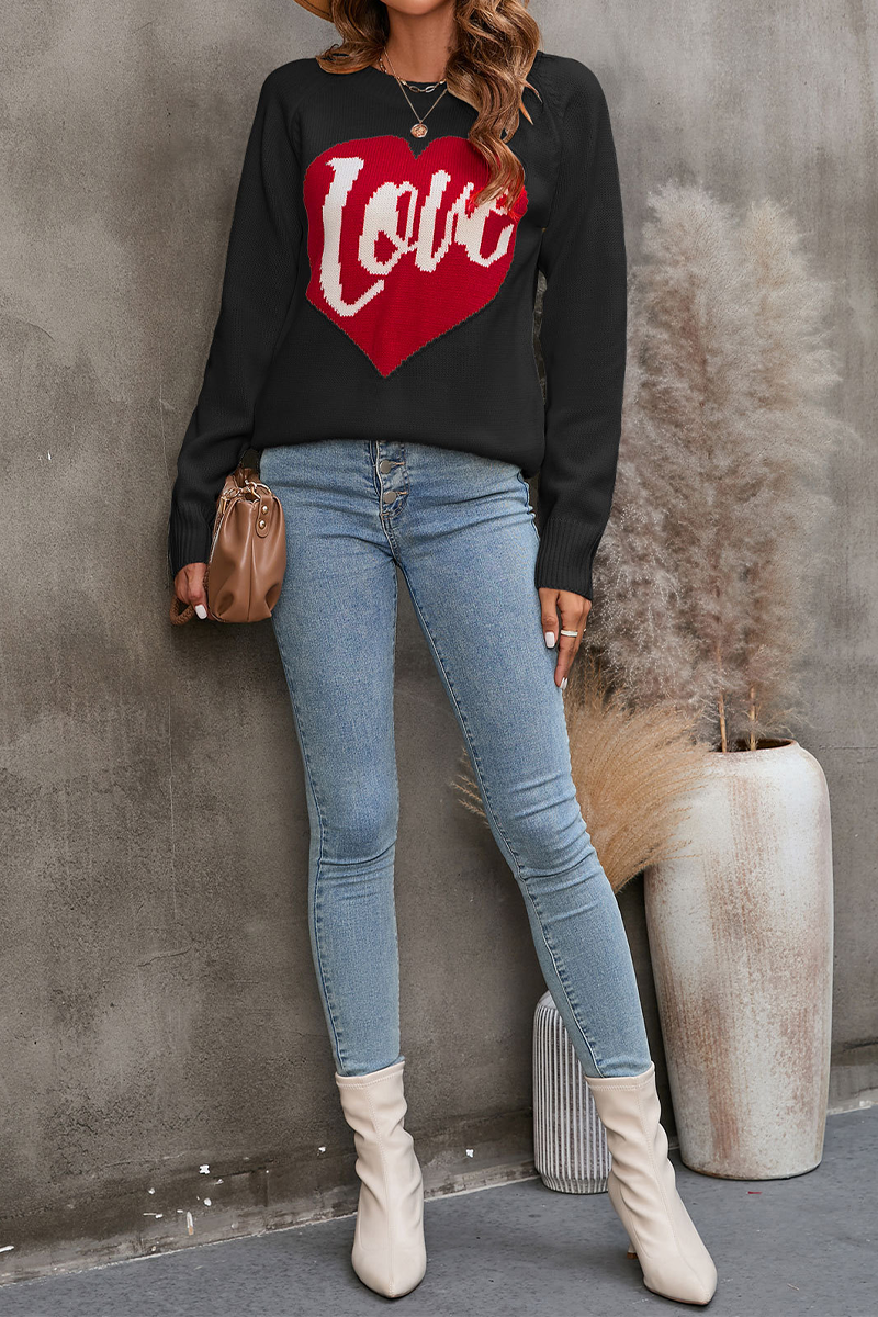 Florcoo Embroidered Patchwork O Neck Sweater for Casual Style