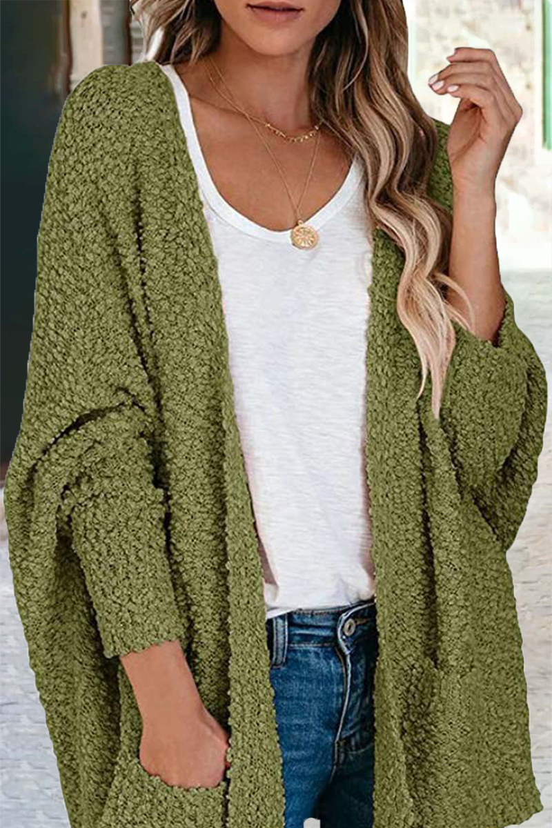 Florcoo Women's Comfy Bat Sleeve Cardigan in 5 Colors