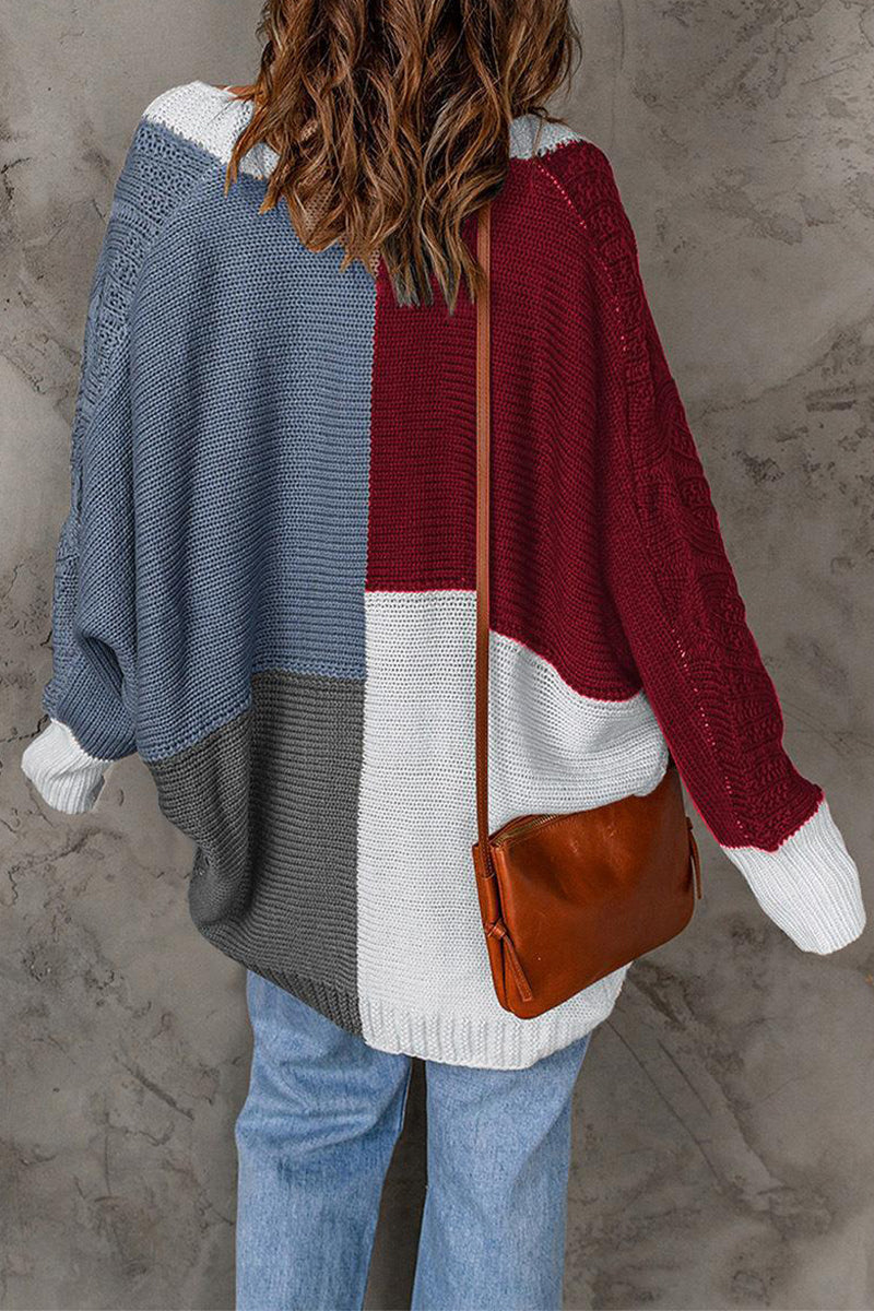 Florcoo Color Block Cardigan for Effortless Style and Comfort