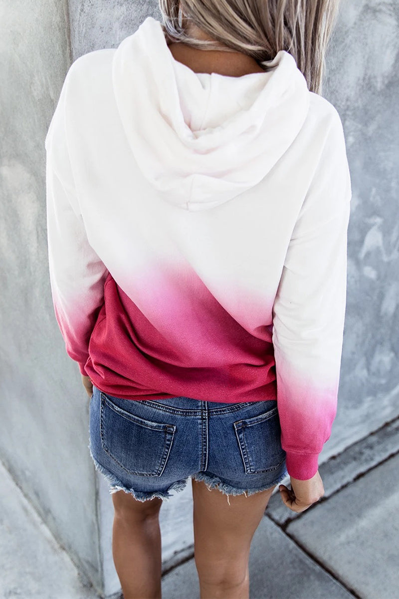 Fashion Sweet Print Pocket Hooded Collar Hoodies(3 Colors) - Fashionpara