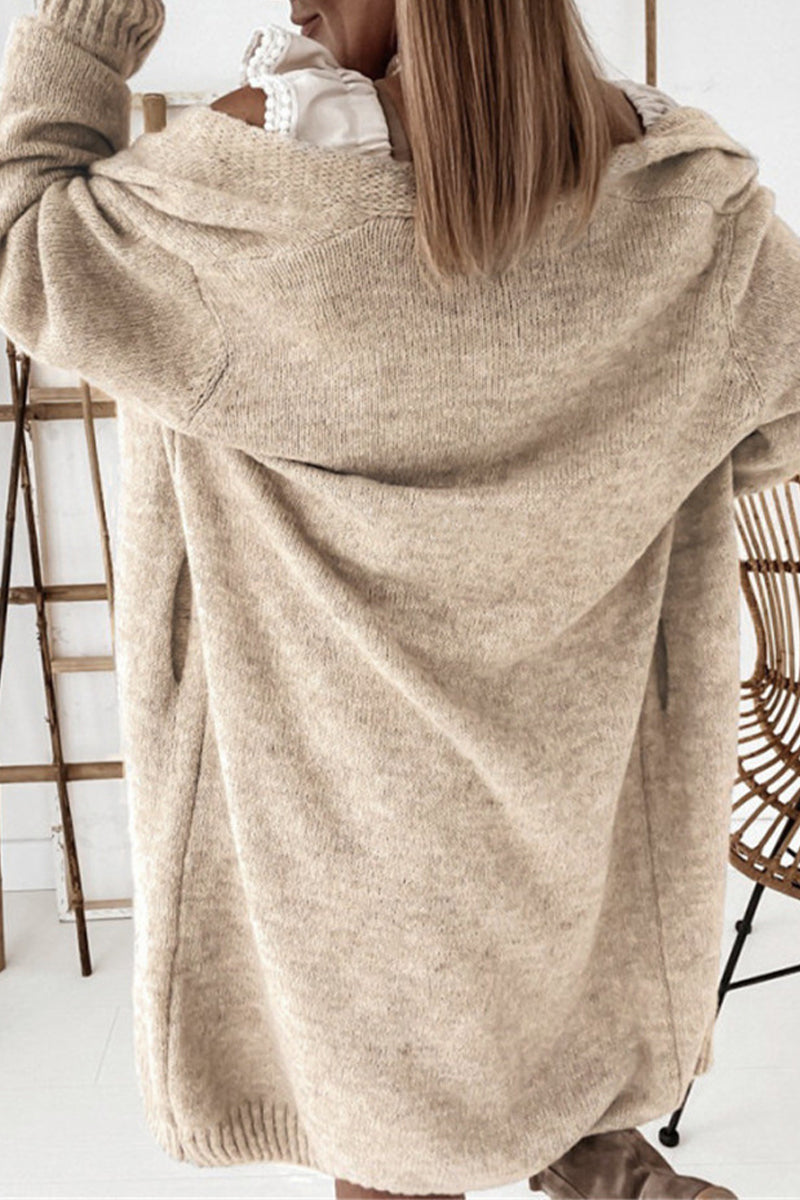 Casual Street Solid Patchwork V Neck Cardigans(5 Colors) - Fashionpara