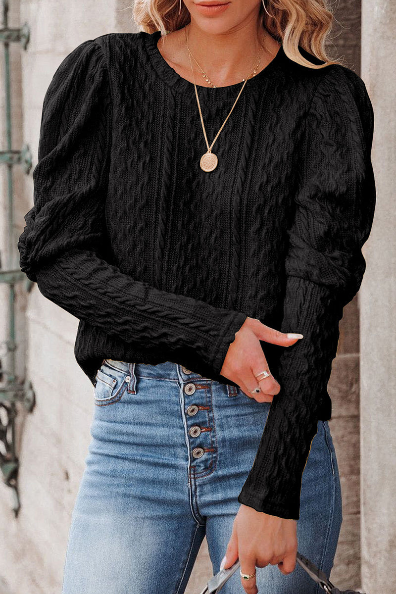 Elegant Solid Color O Neck Sweaters(5 Colors) - Fashionpara