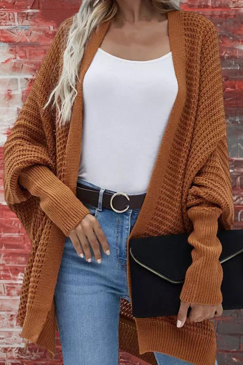 Florcoo Women's V Neck Bat Sleeve Cardigan in 8 Colors