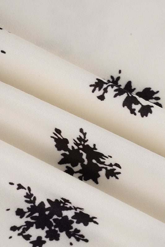 Embroidered Floral Sweetheart Slip Midi Dress 5