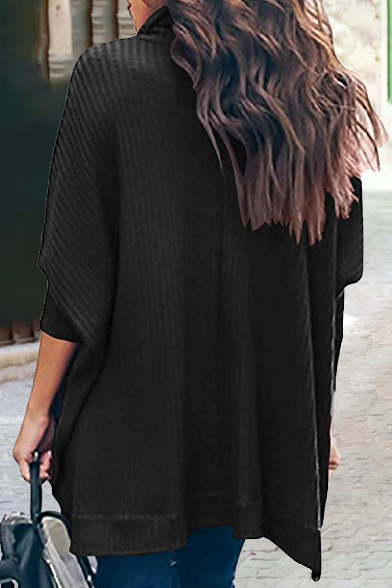 Florcoo Solid Color Turtleneck Sweater for Effortless Style