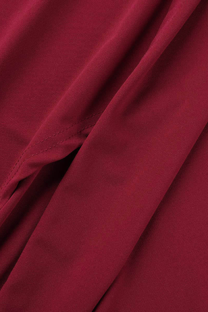 Elegant Solid Slit Fold V Neck Evening Dress Dresses(4 Colors) - Fashionpara