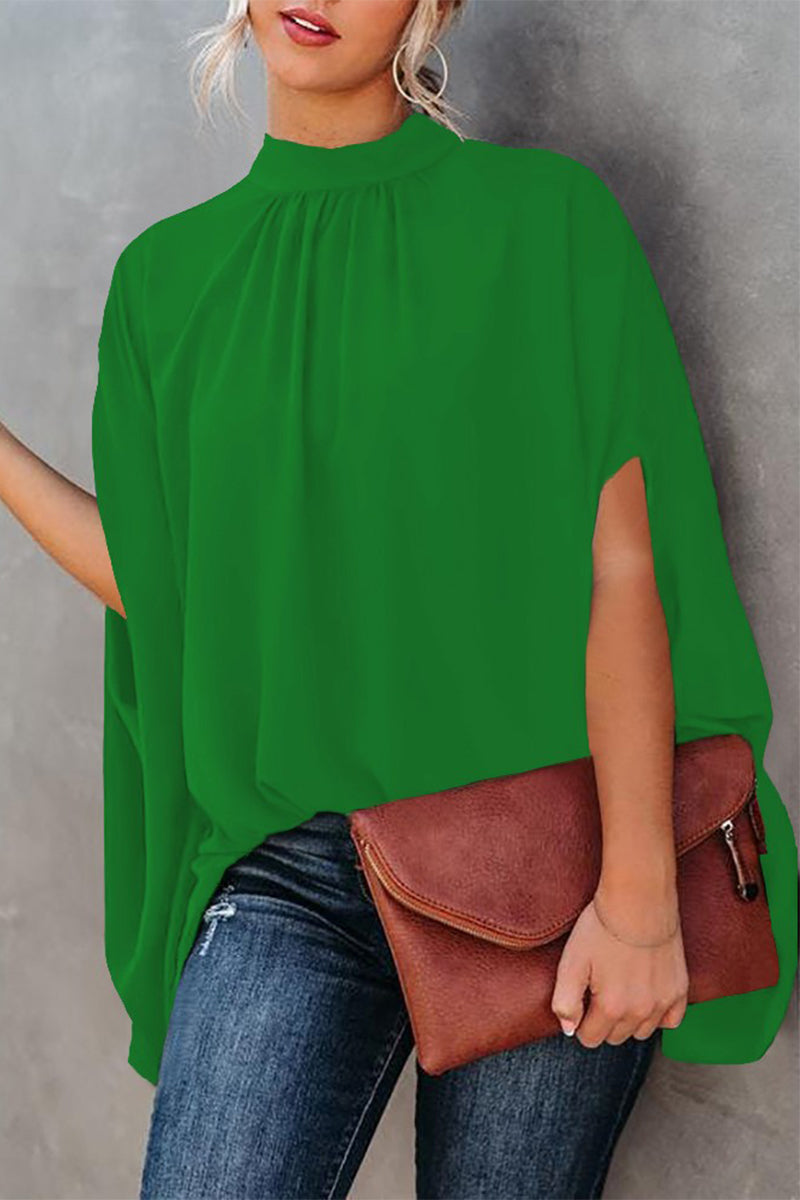 Casual Print Printing O Neck Blouses(10 Colors) - Fashionpara