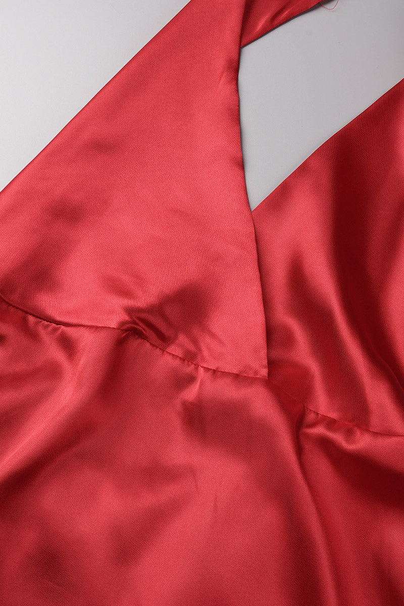 Sexy Elegant Solid Frenulum Solid Color V Neck Princess Dresses(3 Colors) - Fashionpara