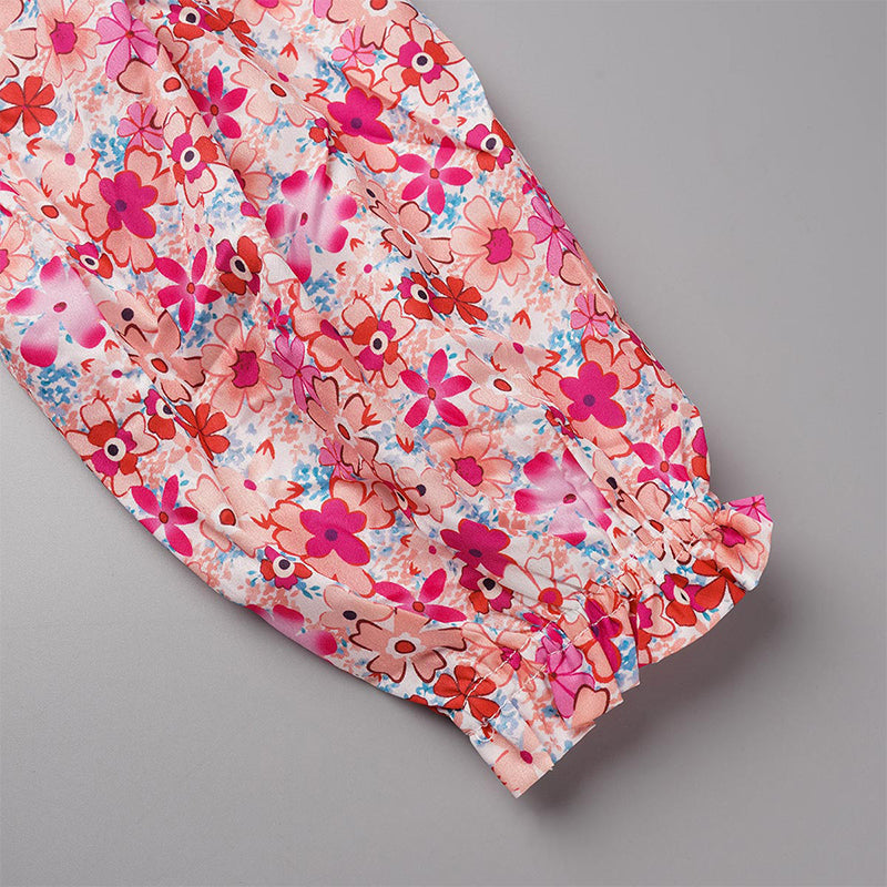 Sweet Elegant Print Printing Off the Shoulder Tops(8 Colors)