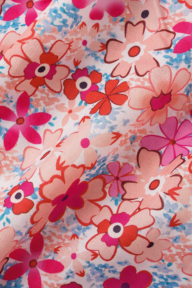 Sweet Elegant Print Printing Off the Shoulder Tops(8 Colors) - Fashionpara