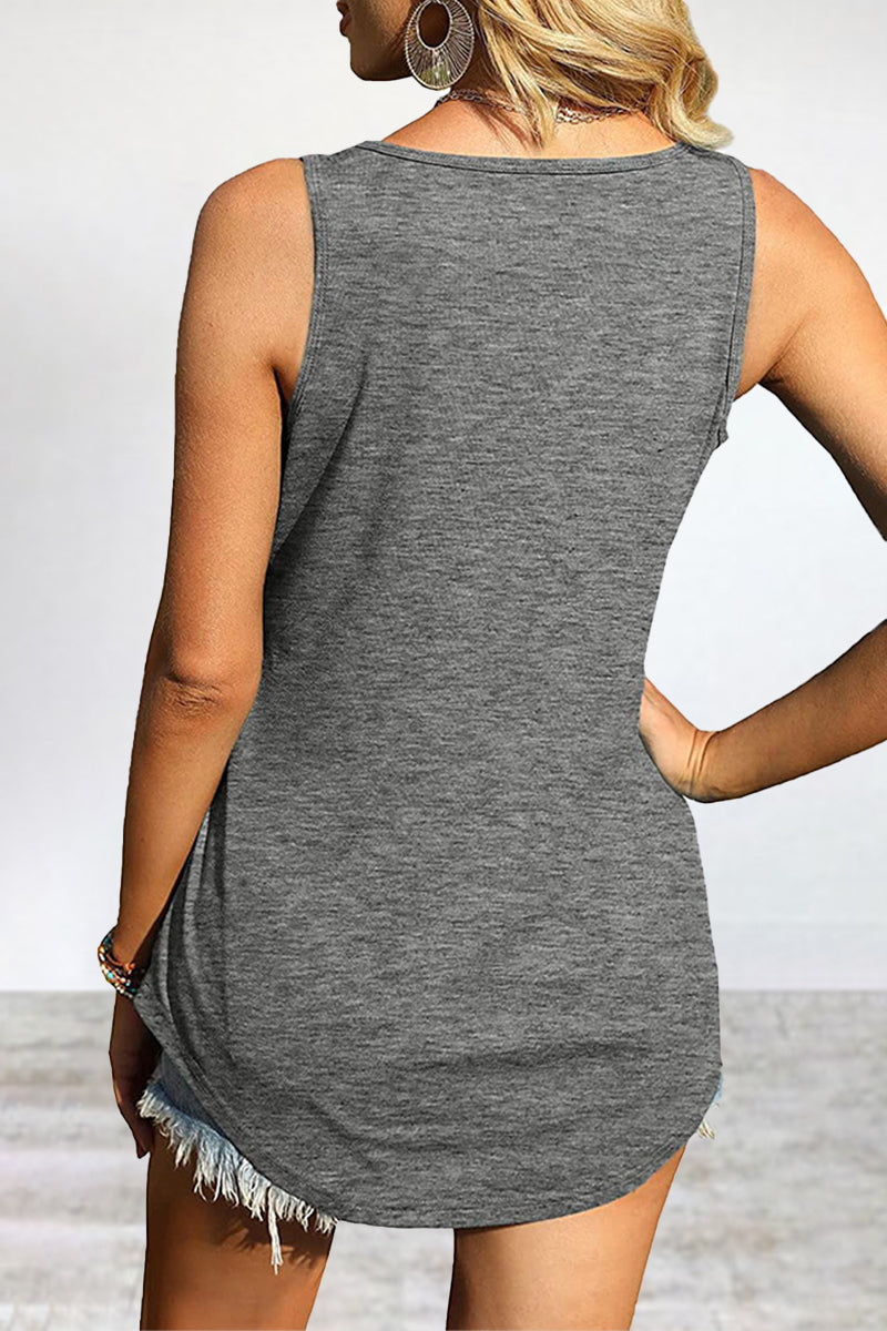 Casual Simplicity Solid Solid Color Square Collar Tops(4 Colors) - Fashionpara