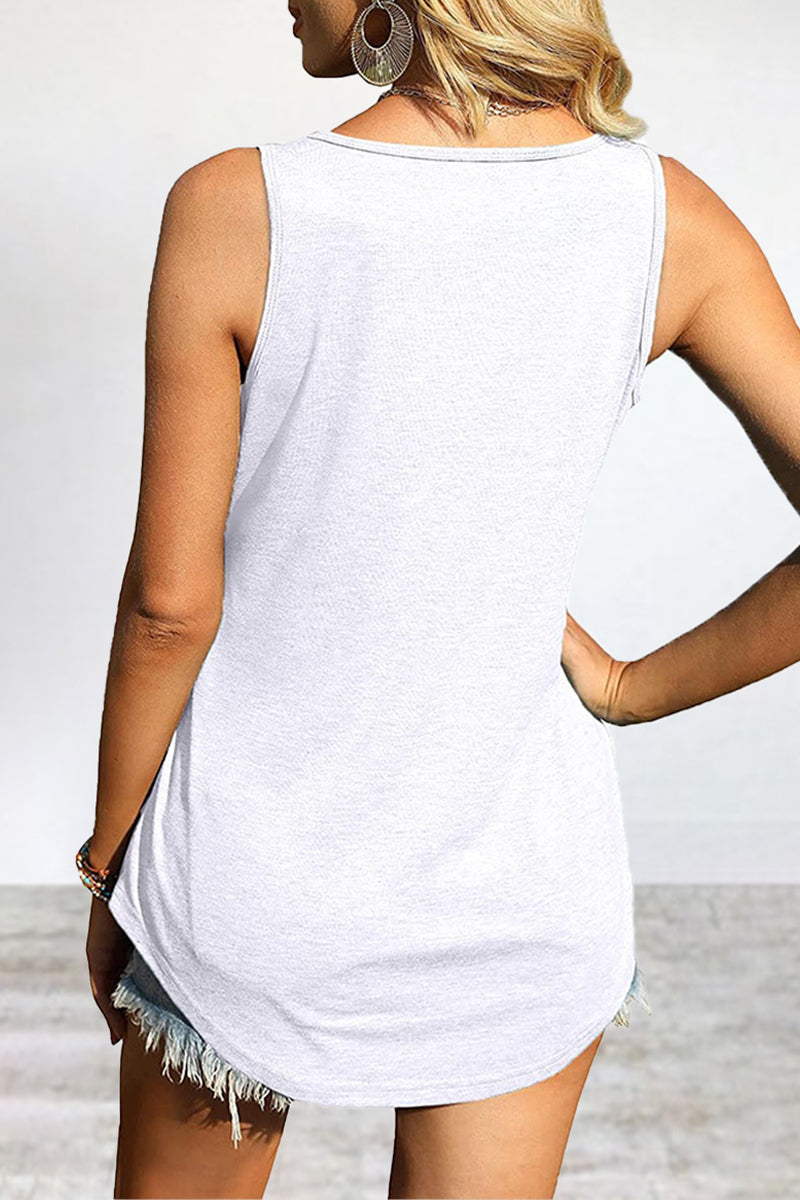 Casual Simplicity Solid Solid Color Square Collar Tops(4 Colors) - Fashionpara