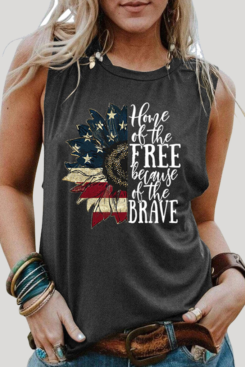 Casual Print Patchwork O Neck Tops(7 Colors) - Fashionpara