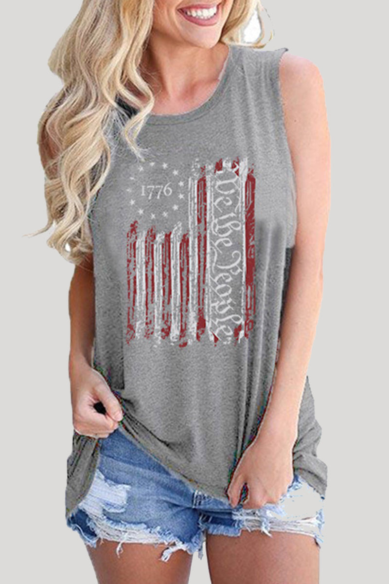 Casual Print Patchwork O Neck Tops(9 Colors) - Fashionpara