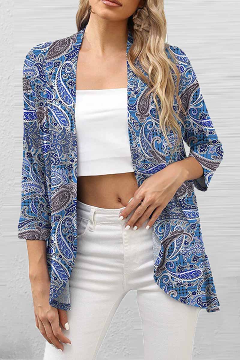 Florcoo Casual Patchwork Cardigan Tops in 11 Colors